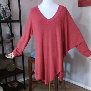 Soft Surroundings- Rusty Red Knit Sweater